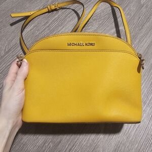 Dark yellow Michael Kors crossbody bag